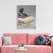 Lion met een Hurrian foundation tablet, c.2150 B Canvas Afdruk (Insitu (Woonkamer))