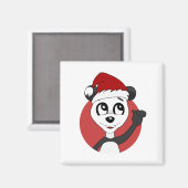 Lion met een voetbal cartoon magneet (Voorkant / Achterkant)