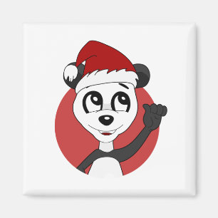 Lion met een voetbal cartoon magneet