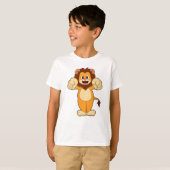 Lion met grote wetten t-shirt (Voorkant volledig)
