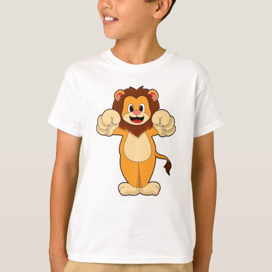 Lion met grote wetten t-shirt (Voorkant)