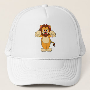 Lion met grote wetten trucker pet