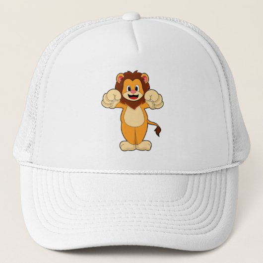Lion met grote wetten trucker pet (Voorkant)