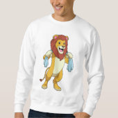 Lion met handdoek voor douwer trui (Voorkant)