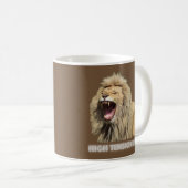 Lion met hoge spanning koffiemok (Voorkant rechts)