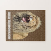 Lion met hoge spanning legpuzzel (Horizontaal)