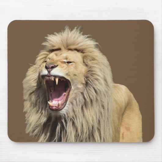 Lion met hoge spanning muismat (Voorkant)