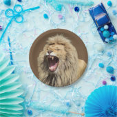 Lion met hoge spanning papieren bordje (Feest)