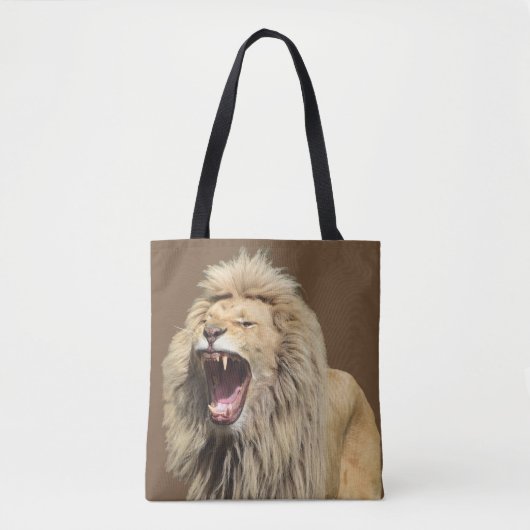 Lion met hoge spanning tote bag (Voorkant)