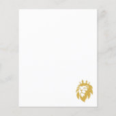 Lion met kroon - Gold Style 1 (Achterkant)