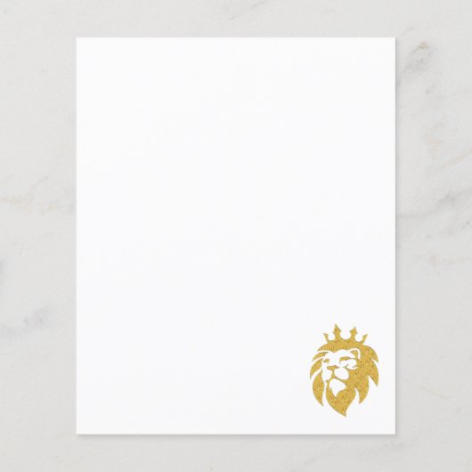 Lion met kroon - Gold Style 1 (Achterkant)