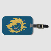 Lion met kroon - Gold Style 1 Bagagelabel (Voorkant (horizontaal))