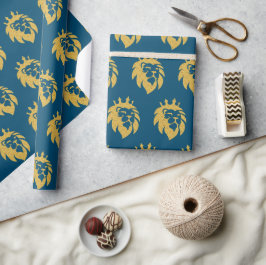 Lion met kroon - Gold Style 1 Cadeaupapier