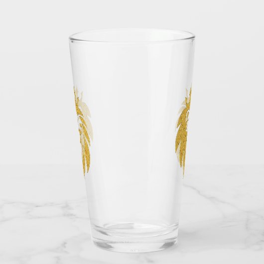 Lion met kroon - Gold Style 1 Glas (Links)