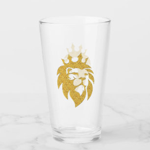 Lion met kroon - Gold Style 1 Glas