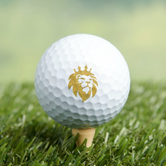 Lion met kroon - Gold Style 1 Golfballen (Insitu Shirt)