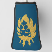 Lion met kroon - Gold Style 1 Golfheadcover (Draai 90)