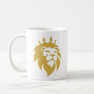 Lion met kroon - Gold Style 1 Koffiemok