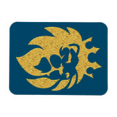 Lion met kroon - Gold Style 1 Magneet (Horizontaal)