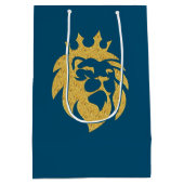 Lion met kroon - Gold Style 1 Medium Cadeauzakje (Achterkant)
