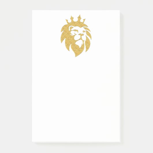 Lion met kroon - Gold Style 1 Post-it® Notes (Voorkant)