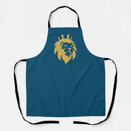 Lion met kroon - Gold Style 1 Schort (Voorkant)