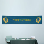 Lion met kroon - Gold Style 1 Spandoek (Beurs)