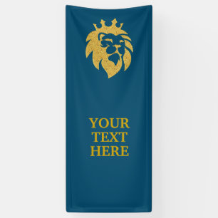 Lion met kroon - Gold Style 1 Spandoek