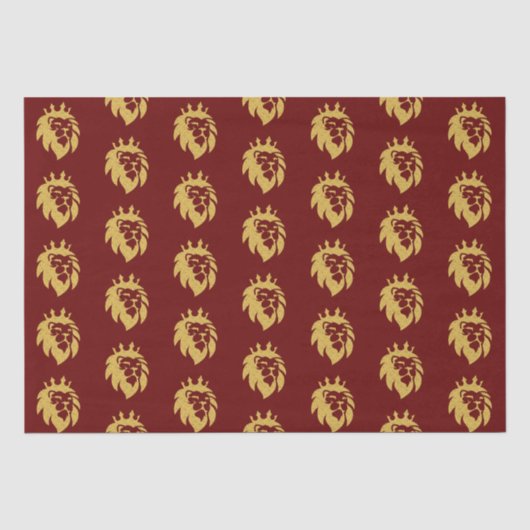 Lion met kroon - Gold Style 1 Tissuepapier (Voorkant)