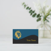 Lion met kroon - Gold Style 1 Visitekaartje (Staand voorkant)