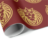 Lion met kroon - Gold Style 4 Cadeaupapier (Rol Hoek)