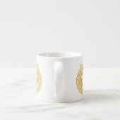 Lion met kroon - Gold Style 4 Espresso Kop (Achterkant)
