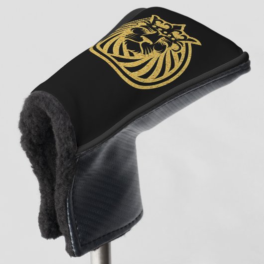 Lion met kroon - Gold Style 4 Golfheadcover (3/4 voorkant)