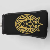 Lion met kroon - Gold Style 4 Golfheadcover (Voorkant)
