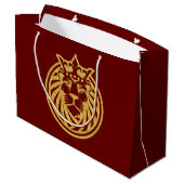 Lion met kroon - Gold Style 4 Groot Cadeauzakje (Achterkant Gekanteld)