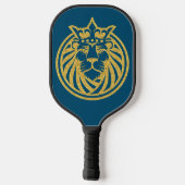 Lion met kroon - Gold Style 4 Pickleball Paddle (Achterkant)