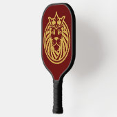 Lion met kroon - Gold Style 4 Pickleball Paddle (Links)
