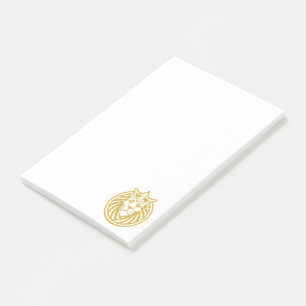 Lion met kroon - Gold Style 4 Post-it® Notes