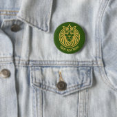 Lion met kroon - Gold Style 4 Ronde Button 5,7 Cm (In situ)