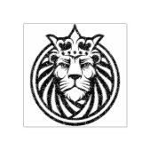 Lion met kroon - Gold Style 4 Rubberstempel (Afrduk)