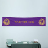 Lion met kroon - Gold Style 4 Spandoek (Beurs)