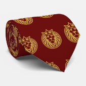 Lion met kroon - Gold Style 4 Stropdas (Opgerold)