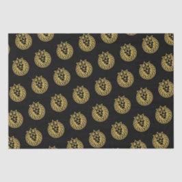 Lion met kroon - Gold Style 4 Tissuepapier