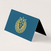 Lion met kroon - Gold Style 4 Visitekaartje (Achterkant)