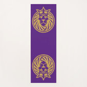 Lion met kroon - Gold Style 4 Yogamat (Voorkant)