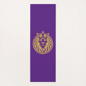 Lion met kroon - Gold Style 4 Yogamat (Achterkant)