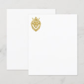 Lion met kroon - gouden stijl 3 (Voorkant / Achterkant)