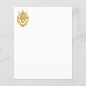 Lion met kroon - gouden stijl 3 (Voorkant)