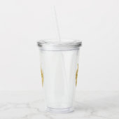 Lion met kroon - gouden stijl 3 acryl drinkbeker (Links)