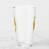 Lion met kroon - gouden stijl 3 glas (Rechts)